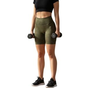 Gymshark Adapt Camo Seamless Shorts Victory Force Green Size Large